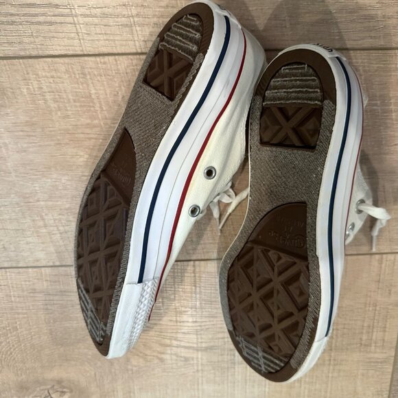 CONVERSE LOW TOP WHITE SNEAKERS MENS 5 WOMENS 7 - Picture 8 of 8